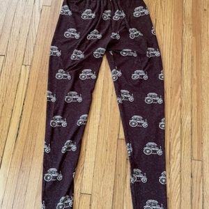 Legging Girl Antique Car Leggings- Plus Size